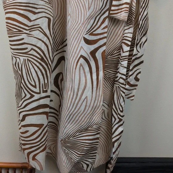 Elegant Reiss Rosie Animal Print Midi Dress NWT Size 14 Midi